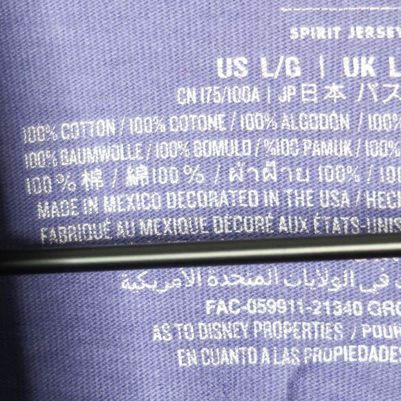 Disney World Womens Spirit Jersey Sweater Large Blue 50th Anniversary Glitter‎ - Picture 4 of 14